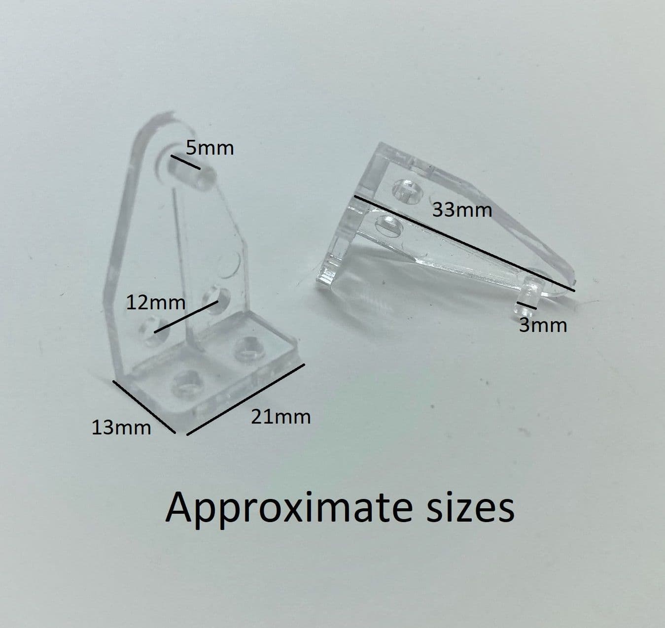 Hold Down Brackets for 25mm Blinds (Pack of 2)